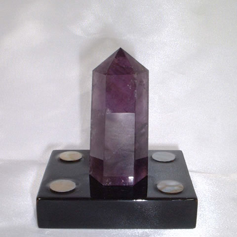 紫水晶柱（アメシストポイント、無着色天然）