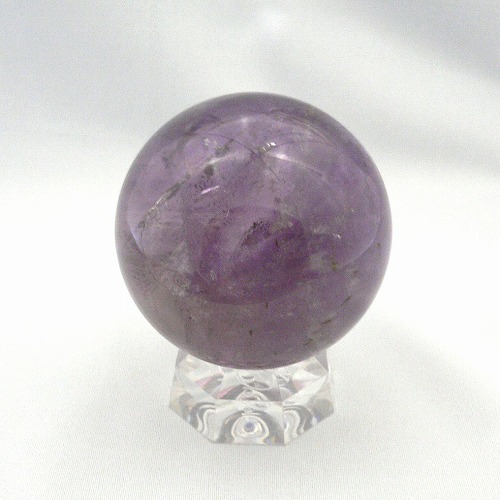 紫水晶玉（アメジスト、無着色天然）81mmB