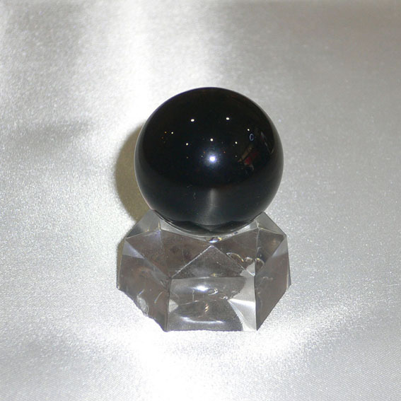 黒水晶玉（モリオン・ケアンゴーム）26mm - ウインドウを閉じる