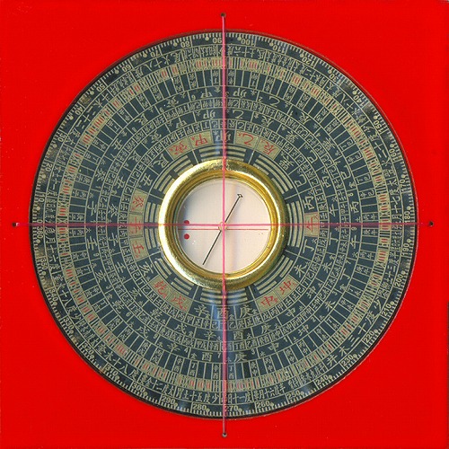 羅盤 三合盤　3.4寸　(東定)